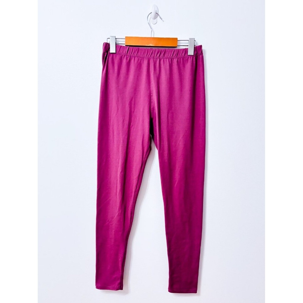 SWEETLEGS Purple Magenta Stretch Leggings Pull On Skinny O/S